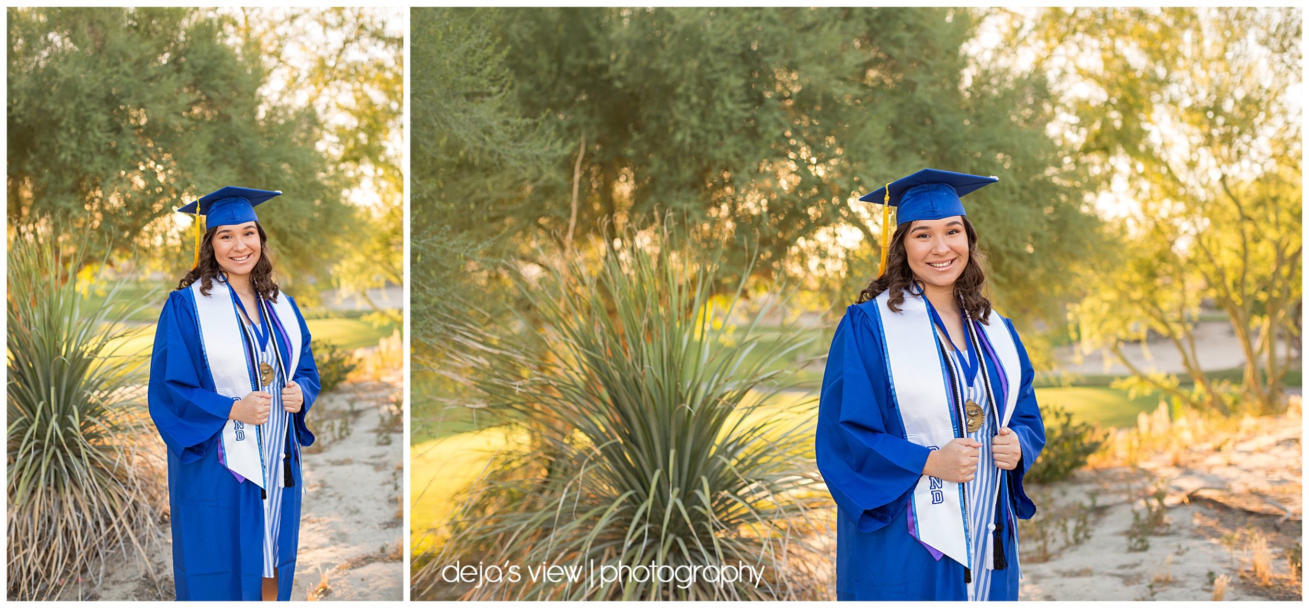 Cap and gown pictures at Desert Willow