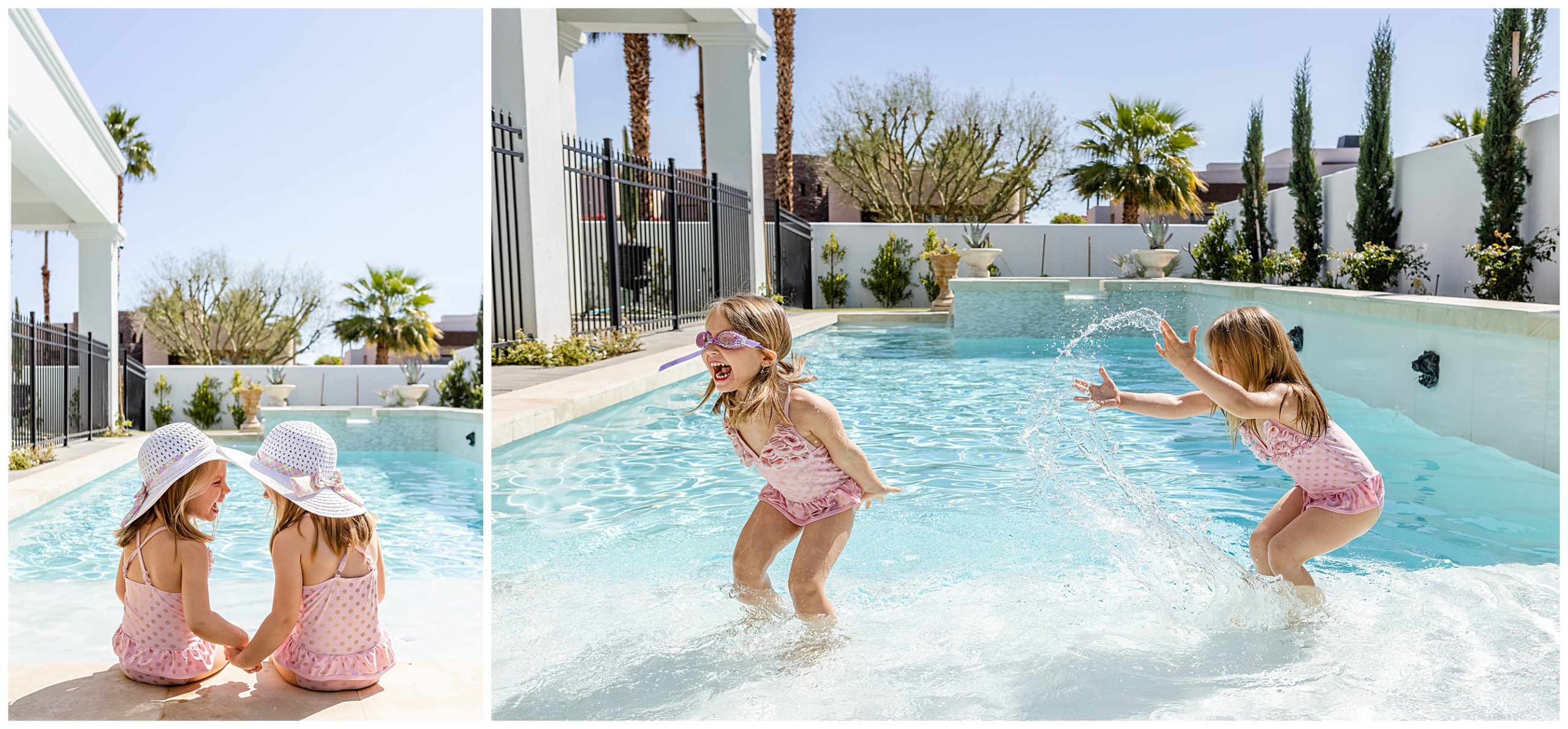kids playing in indian wells pool